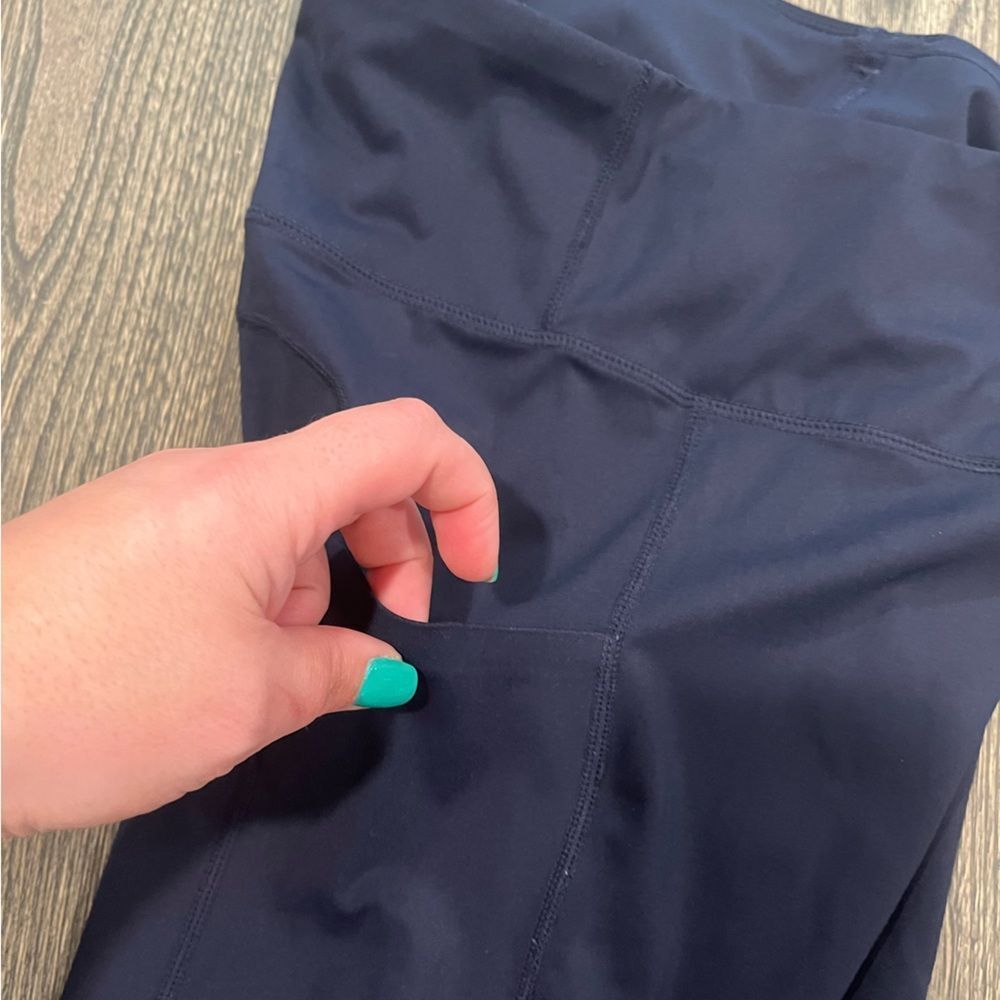 Ouges High Rise Leggings Elastic Waistband Pocket… - image 3